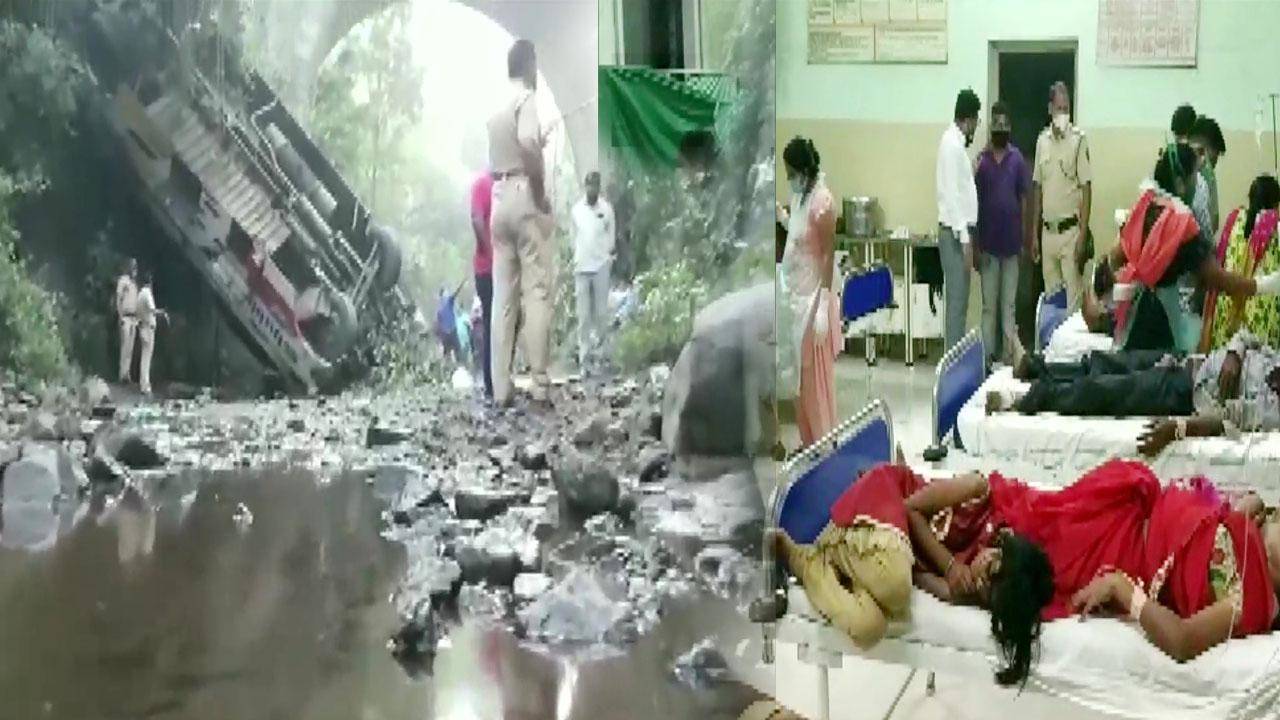 महाराष्ट्र के नंदुरबार जिले में निजी बस खाई में गिरी, 5 की मौत, 35 घायल