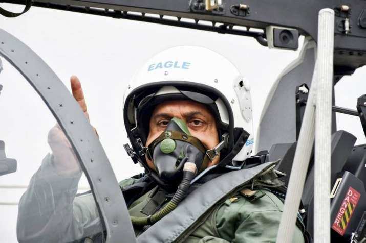 वायु सेना प्रमुख ने बढ़ाया वायु यौद्धाओं का हौंसला, मिग 21 बाइसन में भरी उड़ान