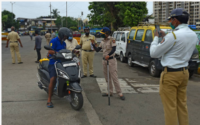 मुंबई में कोरोना से 9449 पुलिसकर्मी संक्रमित, 103 की मौत