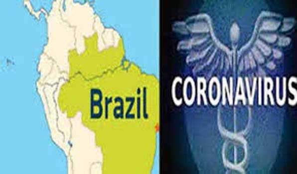ब्राजील में कोरोना वायरस से एक दिन में रिकॉर्ड 1349 लोगों की मृत्यु
