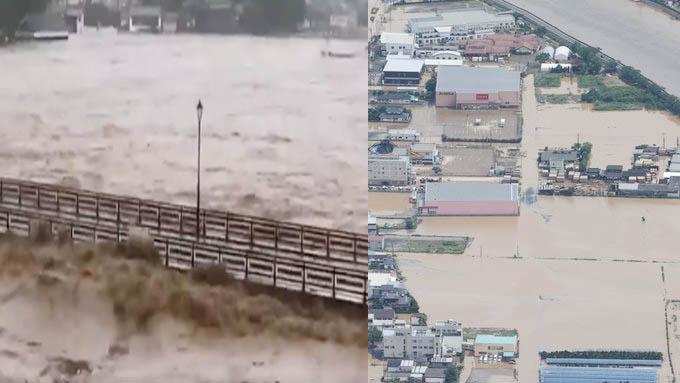 जापान में भारी बारिश, बाढ़ से 18 की मौत