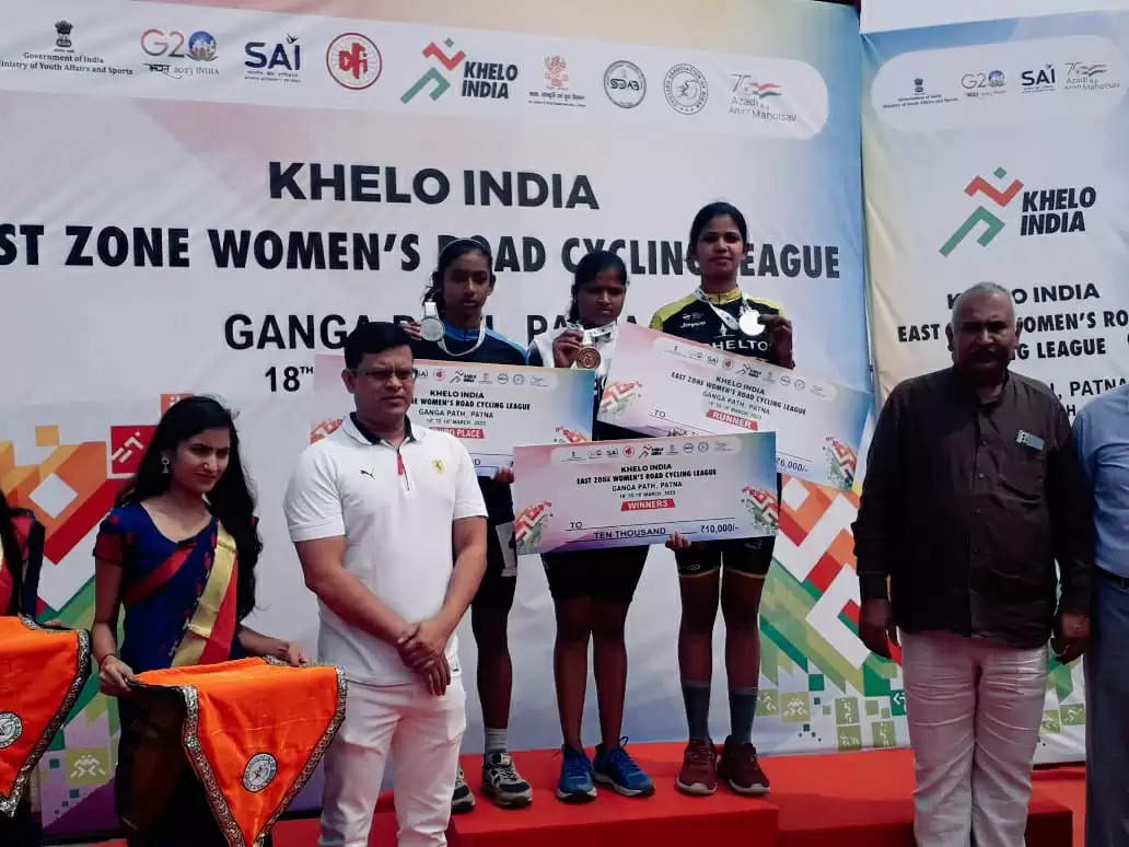  खेलों इंडिया महिला साइक्लिंग मैच में मोतिहारी की बेबी ने जीता रजत
