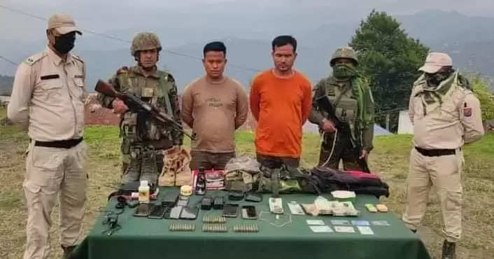 मणिपुर में हथियार और ड्रग्स के साथ दो यूएनएलएफ (के) कैडर गिरफ्तार