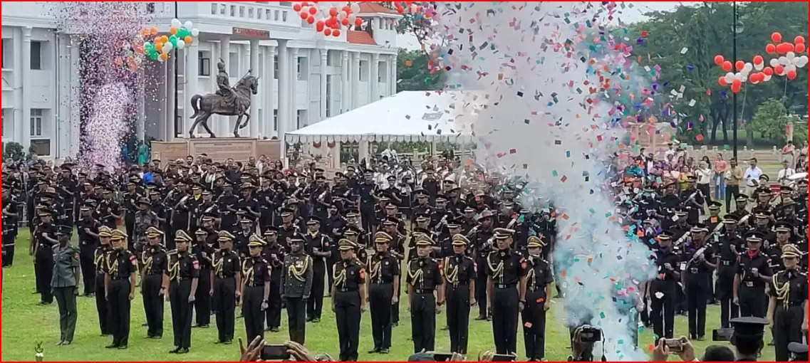 देश को मिले 222 नए सैन्य अधिकारी, भारत ने तीन मित्र देशों को दिए 36 अफसर