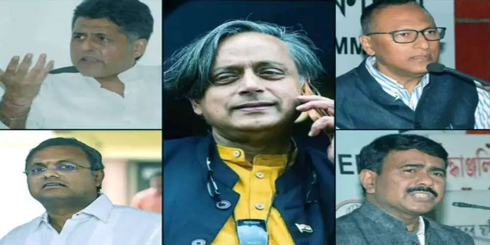 5 MPs including Shashi Tharoor raised questions regarding fairness and transparency in the election process for the post of Congress President, demanded to provide the list of electoral college