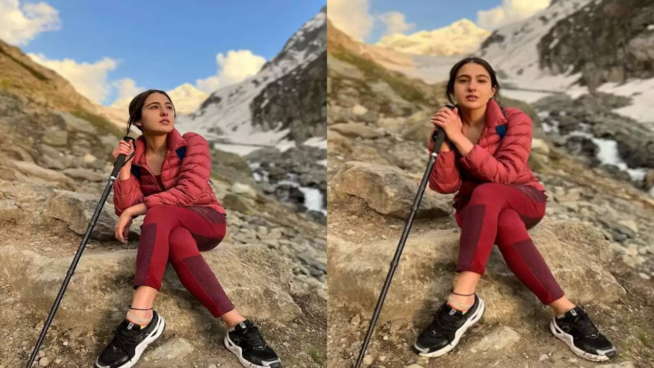 Sara Ali Khan was seen trekking among the beautiful valleys of Kashmir
