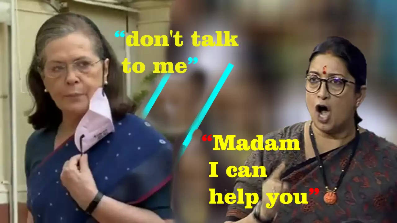 Conflict between Congress President Sonia Gandhi and Union Minister Smriti Irani, Sonia told Smriti - don't talk to me
