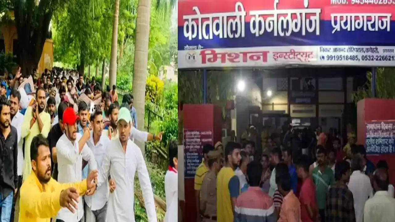 Uproar over students protesting against fee hike in Allahabad Central University, FIR against 15 nominated and 100 unknown protesting students for locking the main gate