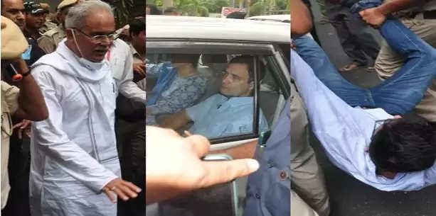Enforcement ED continues to question Rahul Gandhi for the second consecutive day in the National Herald case, Section 144 imposed outside Congress office