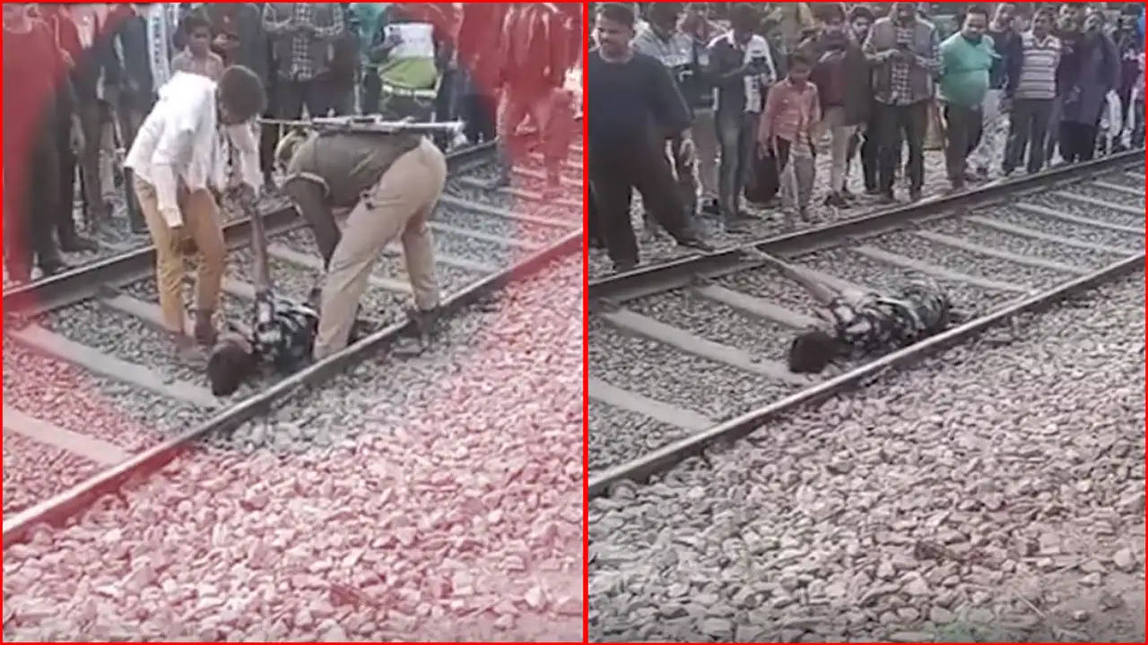 कानपुर : सब्जी बेचने वाले को पुलिस ने पीटा, तराजू पटरियों पर फेंका; उठाते समय ट्रेन की चपेट में आया , दोनों पैर कट गए