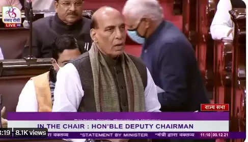 Defense Minister Rajnath Singh made a statement in Parliament, the black box of the helicopter was recovered