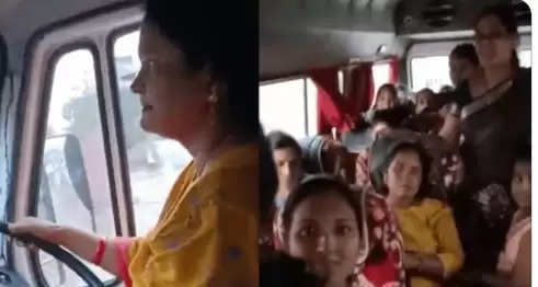 When the driver suddenly had a stroke, the 42-year-old woman drove the bus for 10 kilometers and admitted the driver to a hospital.