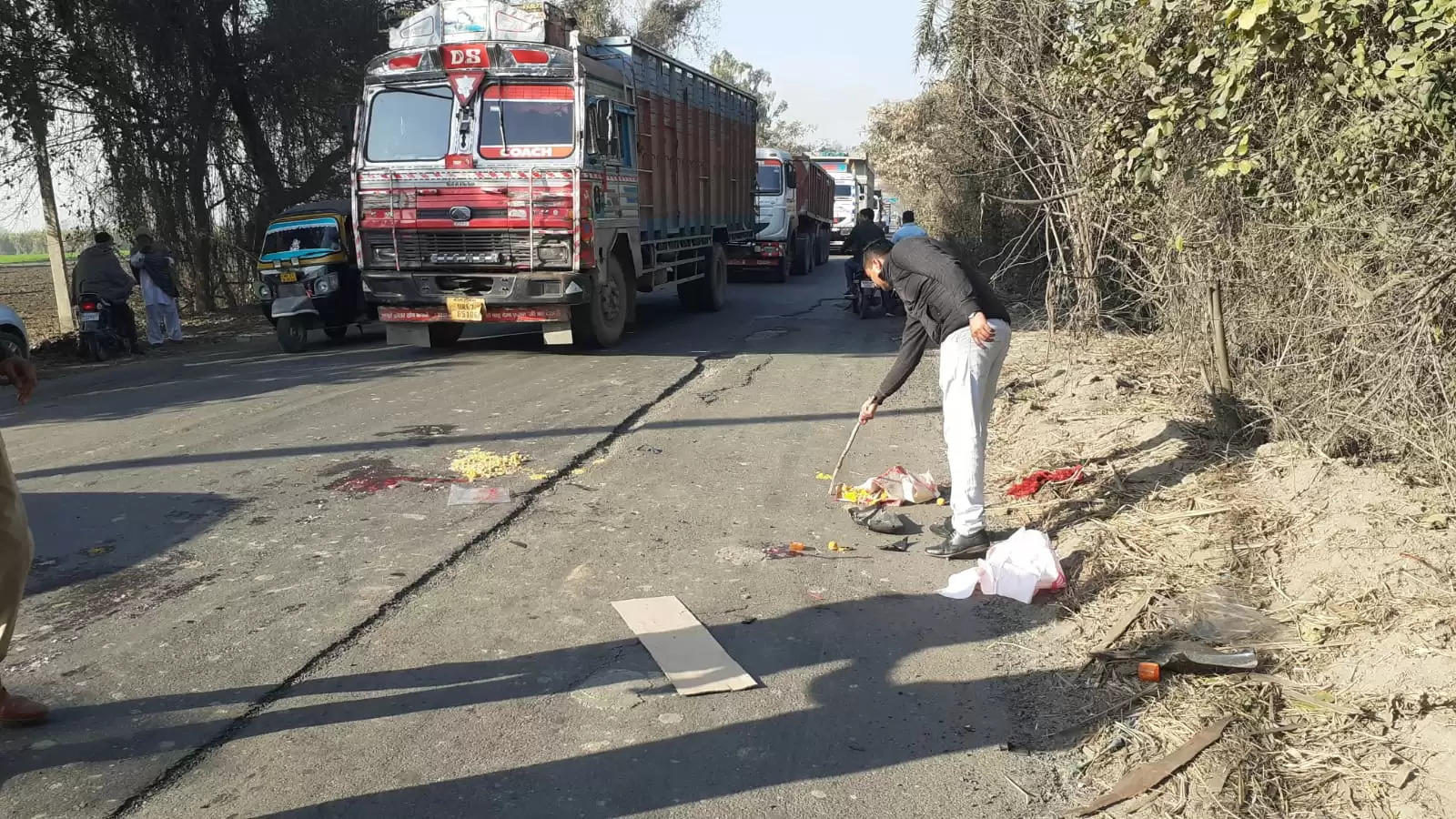  यमुनानगर : पिता-पुत्री सड़क हादसे का शिकार, बेटी की मौके पर मौत