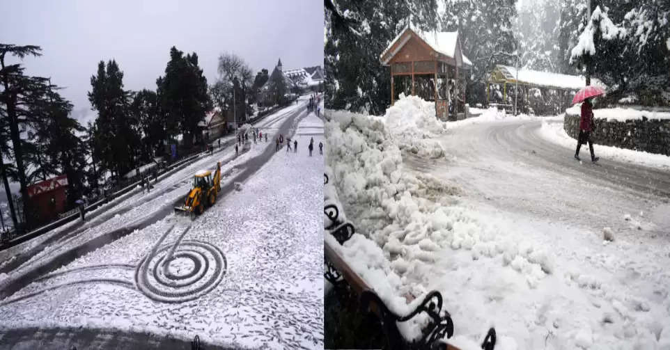 Shimla's speed stopped due to snowfall in Himachal Pradesh, two NHs closed, drinking water and electricity supply crippled